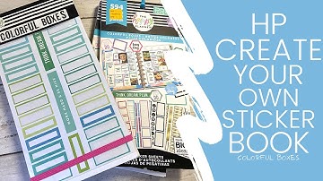 CREATE YOUR OWN STICKER BOOK | Happy Planner Sticker Storage | Colorful Boxes