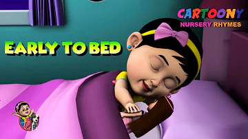 Early To Bed Early To Rise | Educative Rhymes | Cartoony Animation Nursery Rhymes | Kids Songs 2020