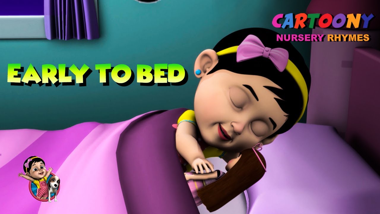 Early To Bed Early To Rise Educative Rhymes Cartoony Animation