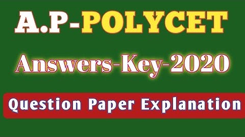 AP.POLYCET- 2020 Solutions & KEY | Question Paper Explanation |  How to get Good Rank | Trigonometry