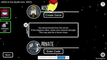 Among us keep disconnecting me