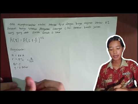 BUNGA MAJEMUK, Pengertian dan contoh pengerjaan soal bunga majemuk