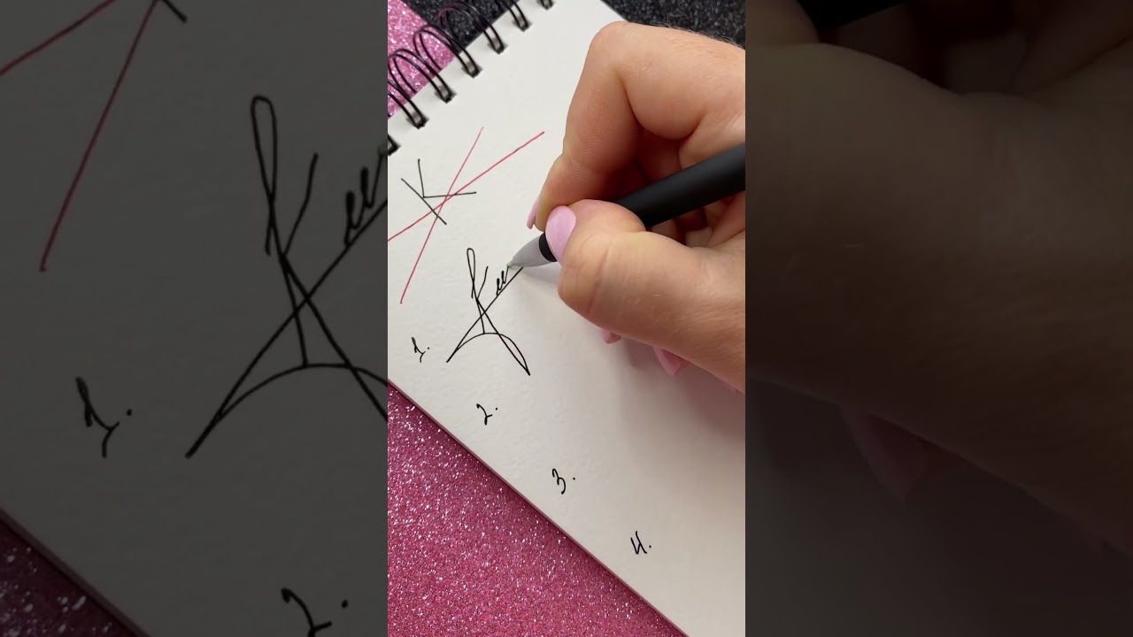 How to sign the letter K ? 