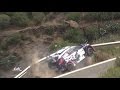 Intense video captures rally car racer nearly driving off a cliff