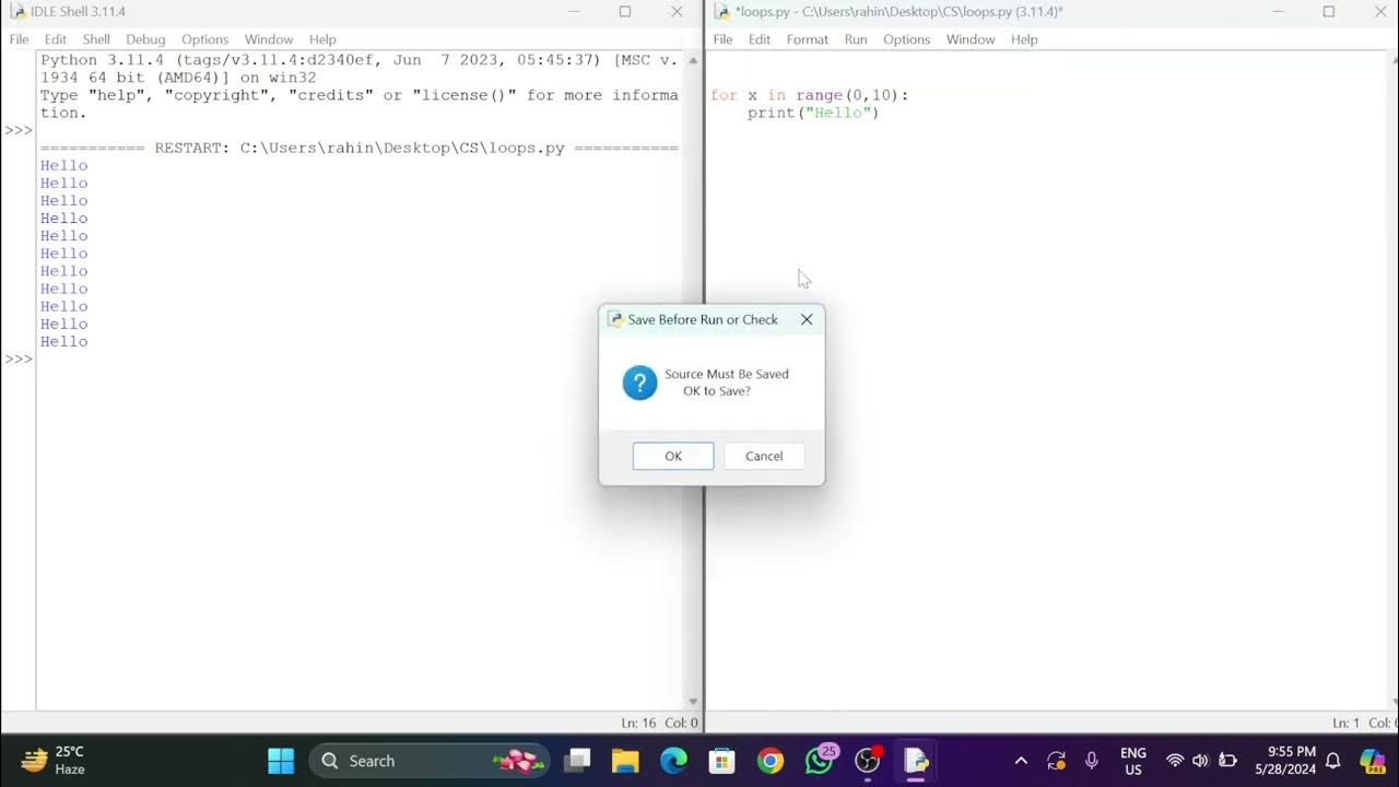 24. IGCSE Computer Science || Python tutorial || For loop || Part-1 ...