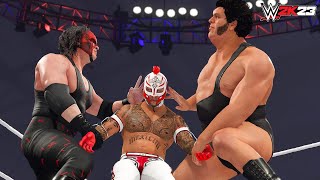 WWE 2K23 Battle Of High Flyers Vs Giants In 8 Man Elimination Tag Team