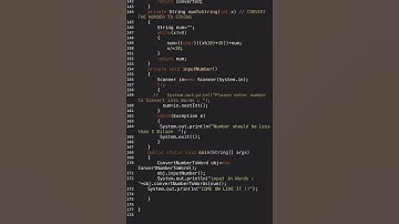 Convert the Number to Word! #viral #coding #programminglanguage #java #code #coder