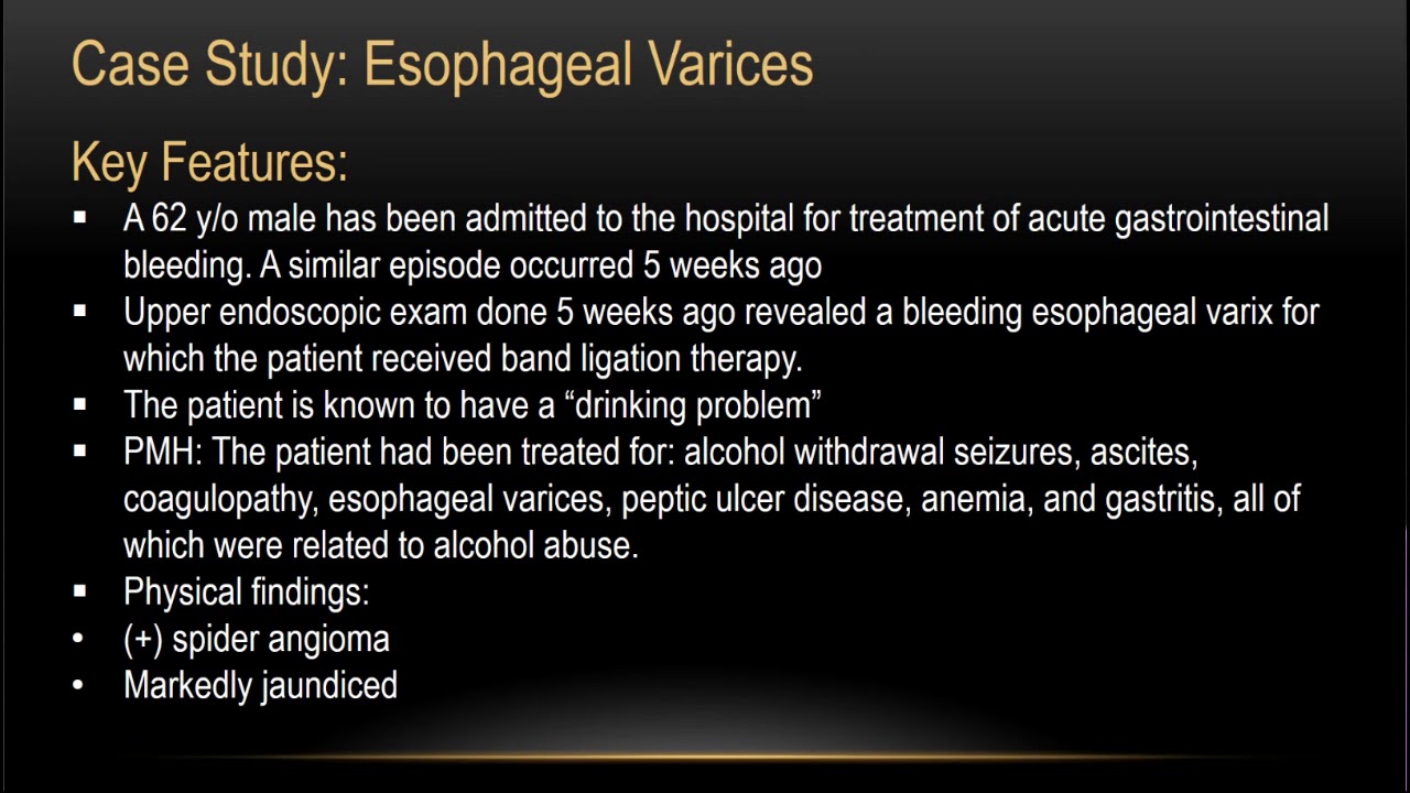 Liver Cirrhosis & Esophageal Varices Case Studies YouTube