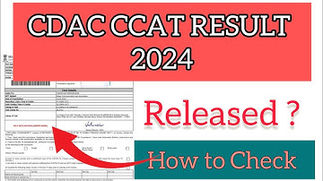 CDAC CCAT Result 2024 | How To Check CDAC CCAT Result 2024