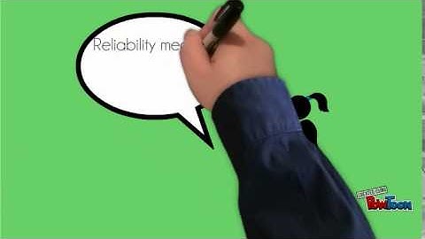 Validity vs. Reliability