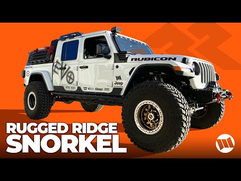 Rugged Ridge AmFib Snorkel HOW TO INSTALLATION on a Jeep JL Wrangler or JT Gladiator Truck