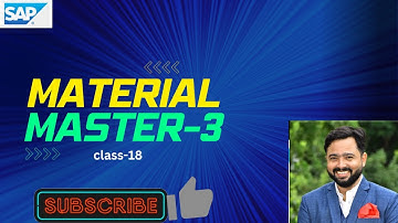 SAP REGULAR CLASS-18||HOW TO CREATE MATERIAL MASTER IN SAP MM|| #learnwithanshuman