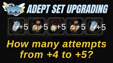 Flyff Universe Ultimate Accessories Upgrade from +4 to +5 How Many Attempts FWC 2025 V3 Adept Set +5