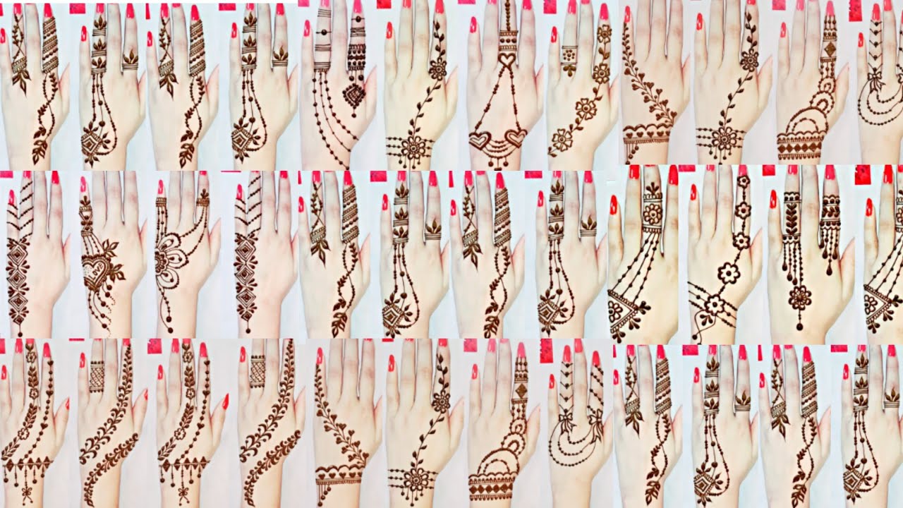 2020❤ Top 100 Easy Mehndi Designs || Dollyarts ||