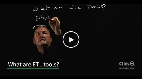What are ETL tools?