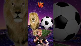 LION VS FOOTBALL LEGENDS ?? (Ronaldo, Messi, Neymar, Salah, Mbappe)