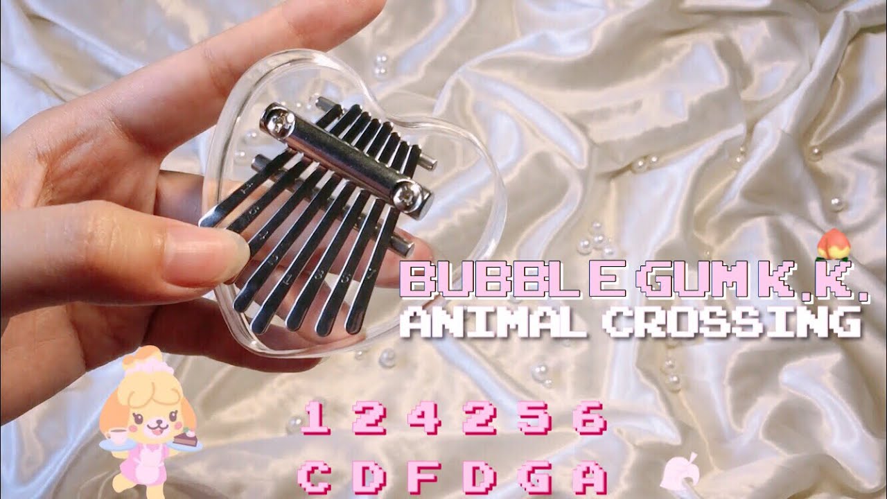 Animal Crossing Bubblegum K K 8 Key Kalimba Cover W Easy Tabs