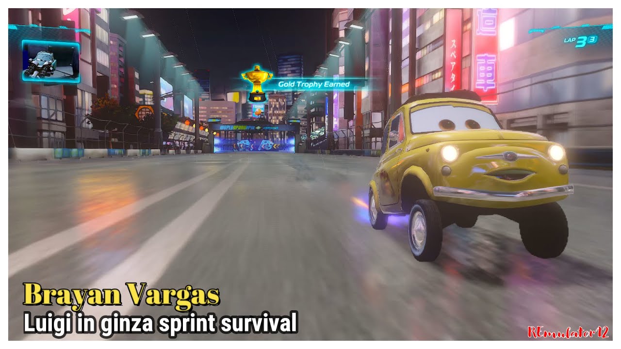 Cars 2 The Video Game | Luigi - Survival Mode | Ginza Sprint - YouTube