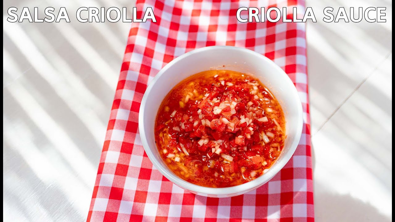 Easy recipe Criolla sauce / Receta salsa criolla YouTube