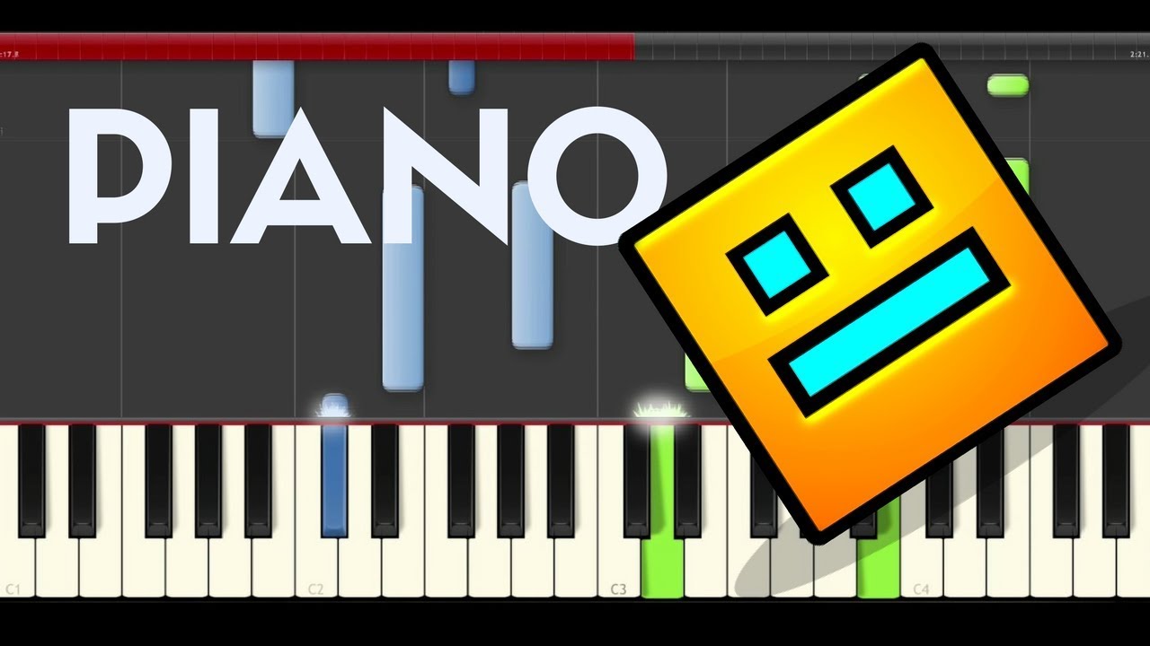geometry dash hexagon force piano tutorial midi easy cover youtube hexagon force sheet music