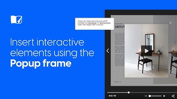 Insert interactive elements using the Popup frame | Flipsnack.com