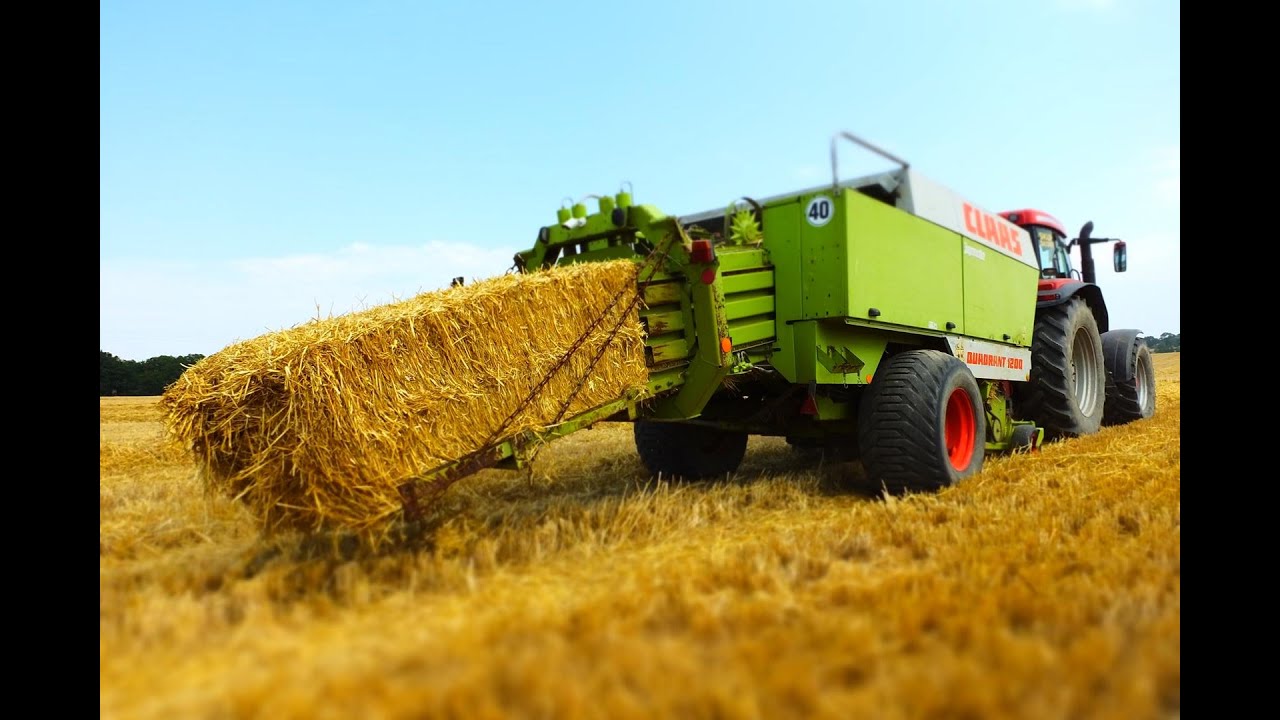 Żniwa 2015 Prasowanie Słomy McCormick MTX175 Claas Quadrant 1200, CAT TH62, Ursus 1614, Renault