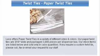 Cable Ties - Twist Ties