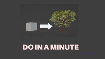 Create A Tree In Minute Blender - Blender 3D - Easy to follow Tutorials
