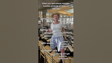 Day in the life of an Operations Manager in the Events Industry!