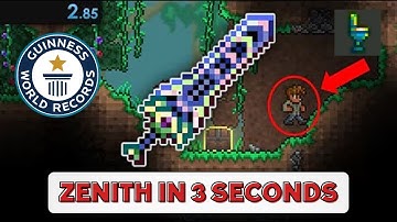 How the Zenith got obtained in under 3 seconds WR EXPLAINED | Terraria Speedrunn