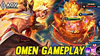 AOV : OMEN GAMEPLAY | HARD GAME - ARENA OF VALOR LIENQUANMOBILE ROV 