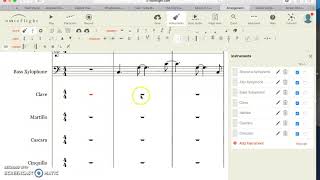 Inputting notes on Cuban Arrangement screenshot 2