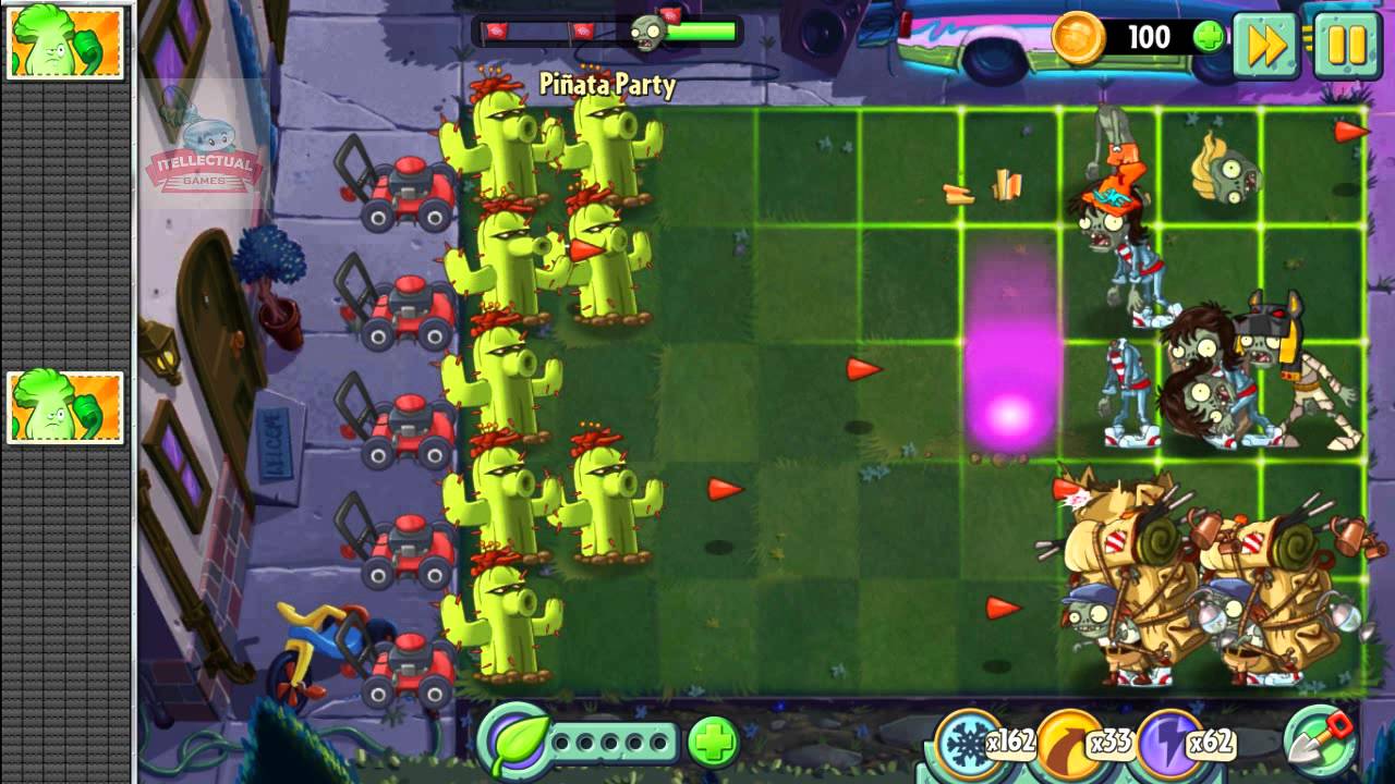 Plants vs Zombies 2 Neon Mixtape Tour New Costume Red Stinger Pinata Party 08/24/2015