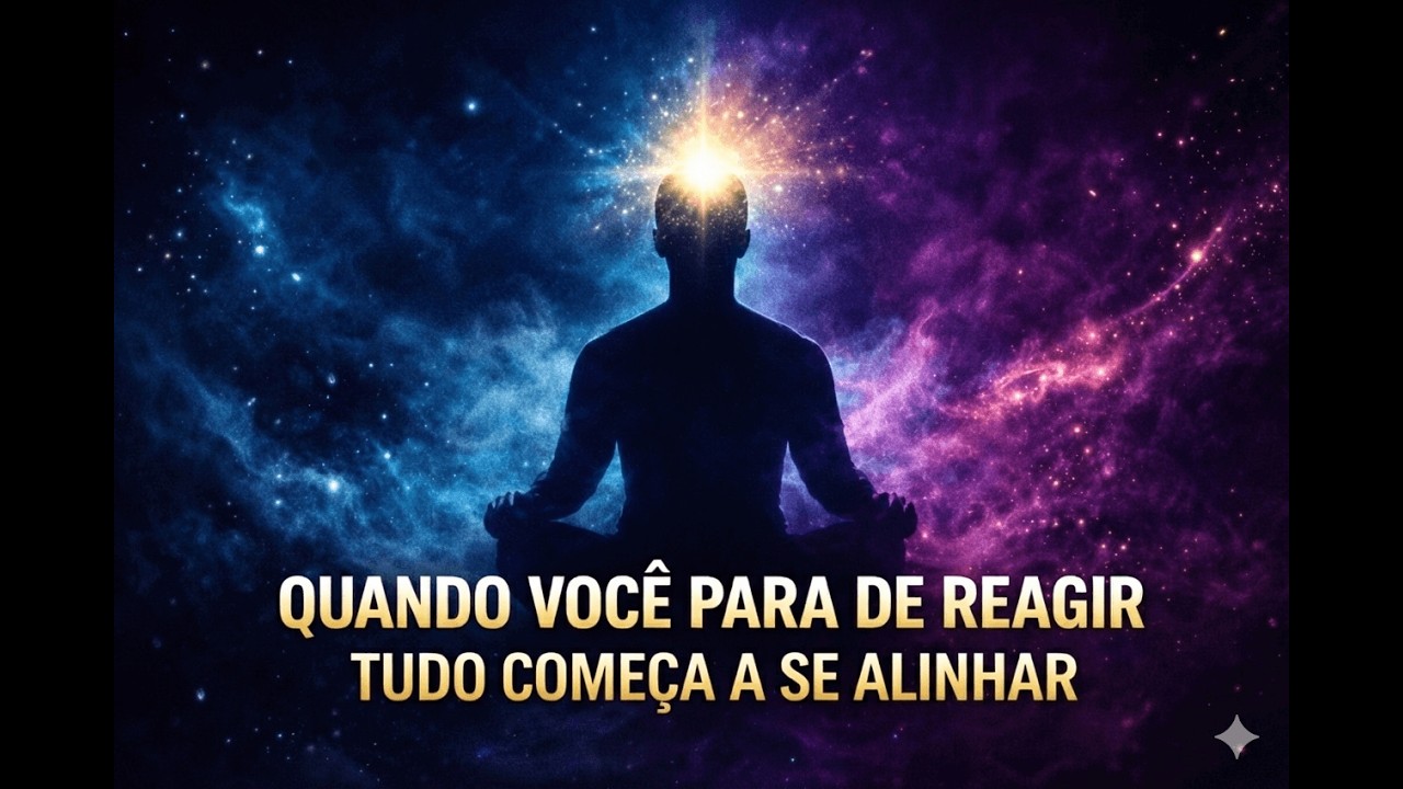 QUANDO VOCÊ PARA DE REAGIR TUDO COMEÇA A SE ALINHAR