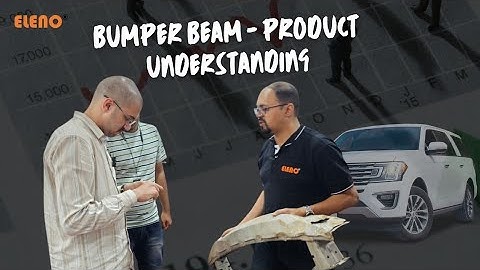 Bumper Beam Details including Crush Can Geometry knowhow. (English Video)