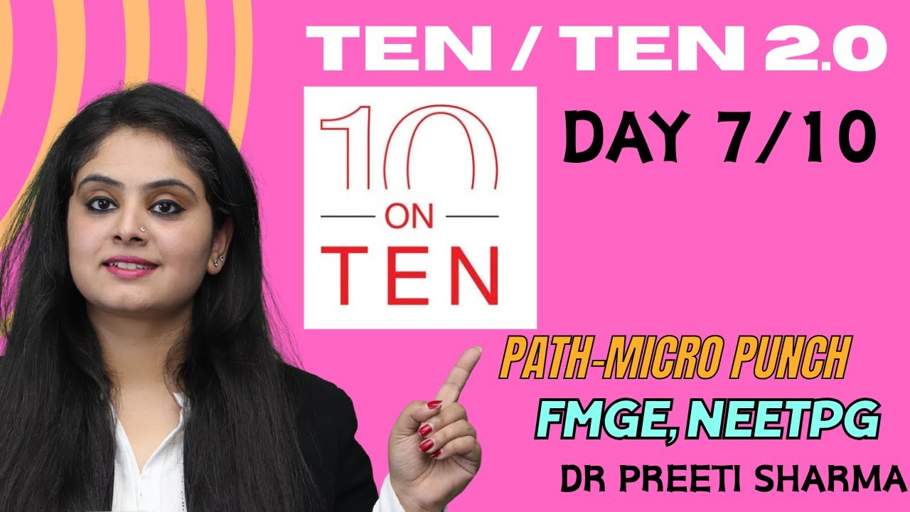 TEN ON TEN 2.0! Day 7/10- Match the following Pathology #neetpg #fmge
