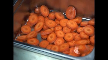 Carrot slicing with curved slicing disc FCC-5+ (3/16")