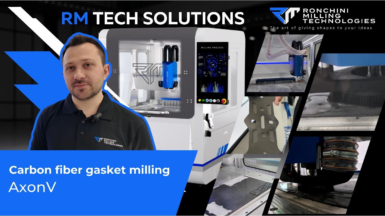 RM Tech solution | AxonV | Carbon fiber gasket milling - YouTube