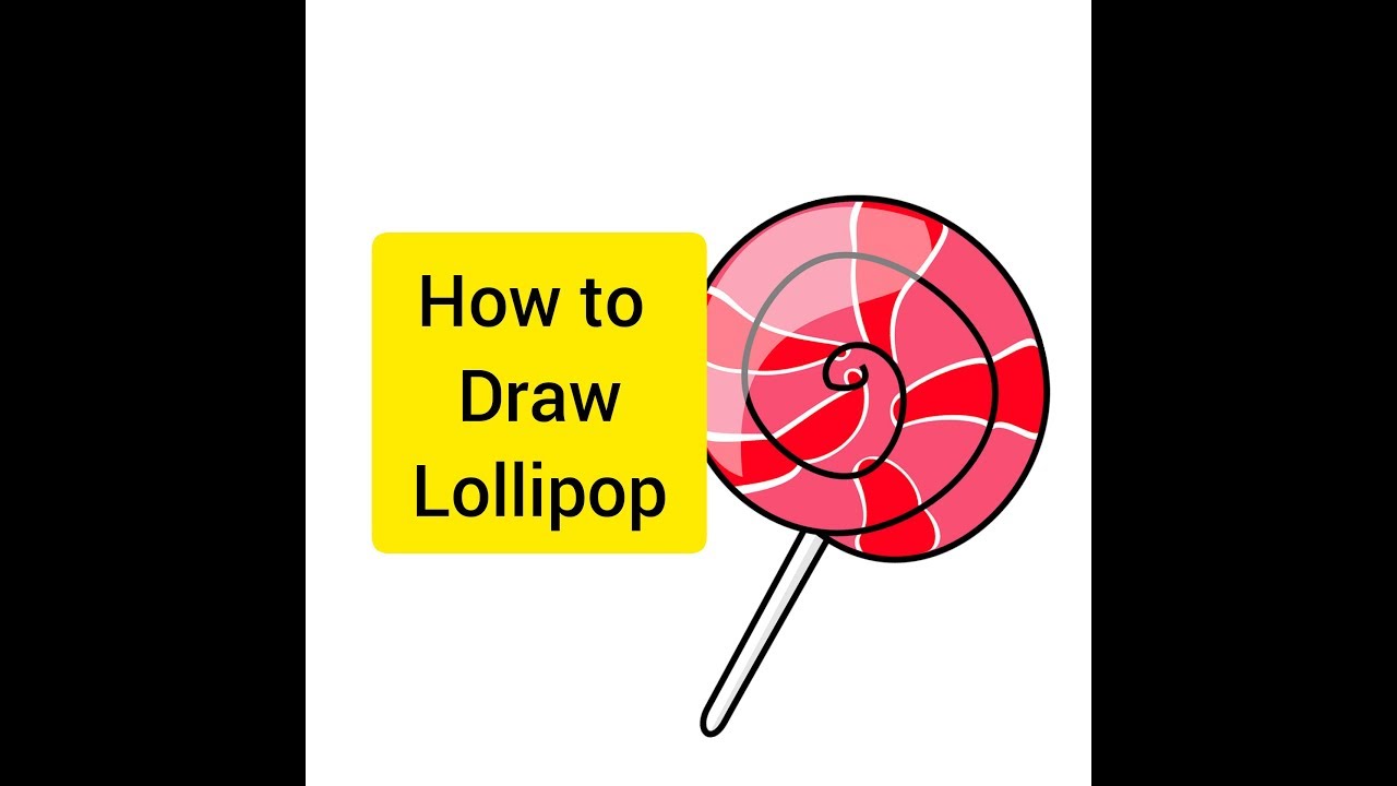 How To Draw A Lollipop Step By Step Youtube Drawings Lollipop Draw
