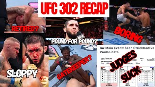 UFC 302 Makhachev vs. Poirier Full Card Recap