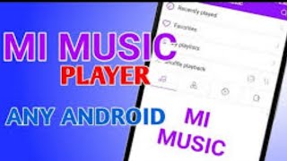Mi music player in any android phone with download link|| best music player app screenshot 5