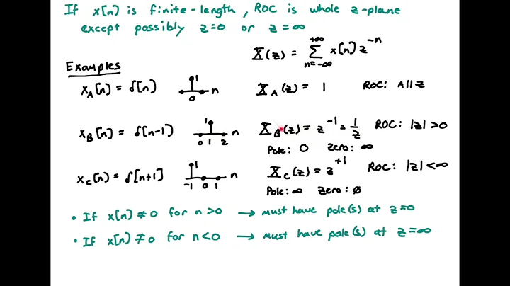 z transform: Region of Convergence (ROC) (with improved audio)
