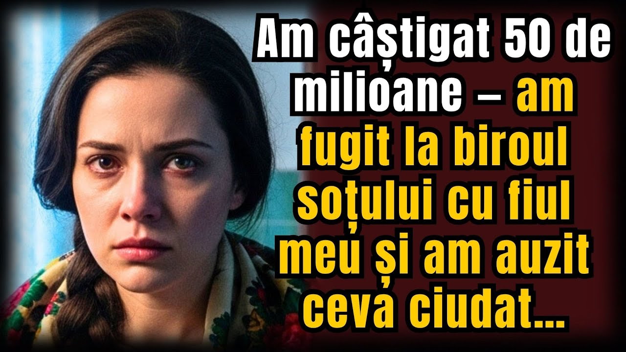 Am câștigat 50 de milioane — am fugit la biroul soțului cu fiul meu și am auzit ceva ciudat…
