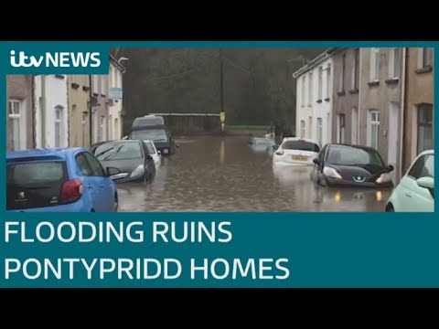 Storm Dennis destroys homes and businesses in Pontypridd | ITV News
