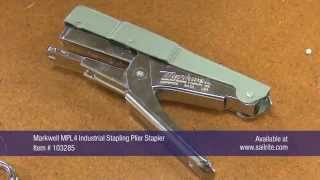 Markwell MPL4 Industrial Stapling Plier Stapler Demo