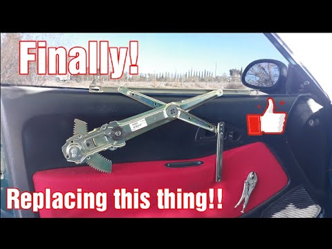 How to replace a manual window regulator on a 1992-1995 honda civic