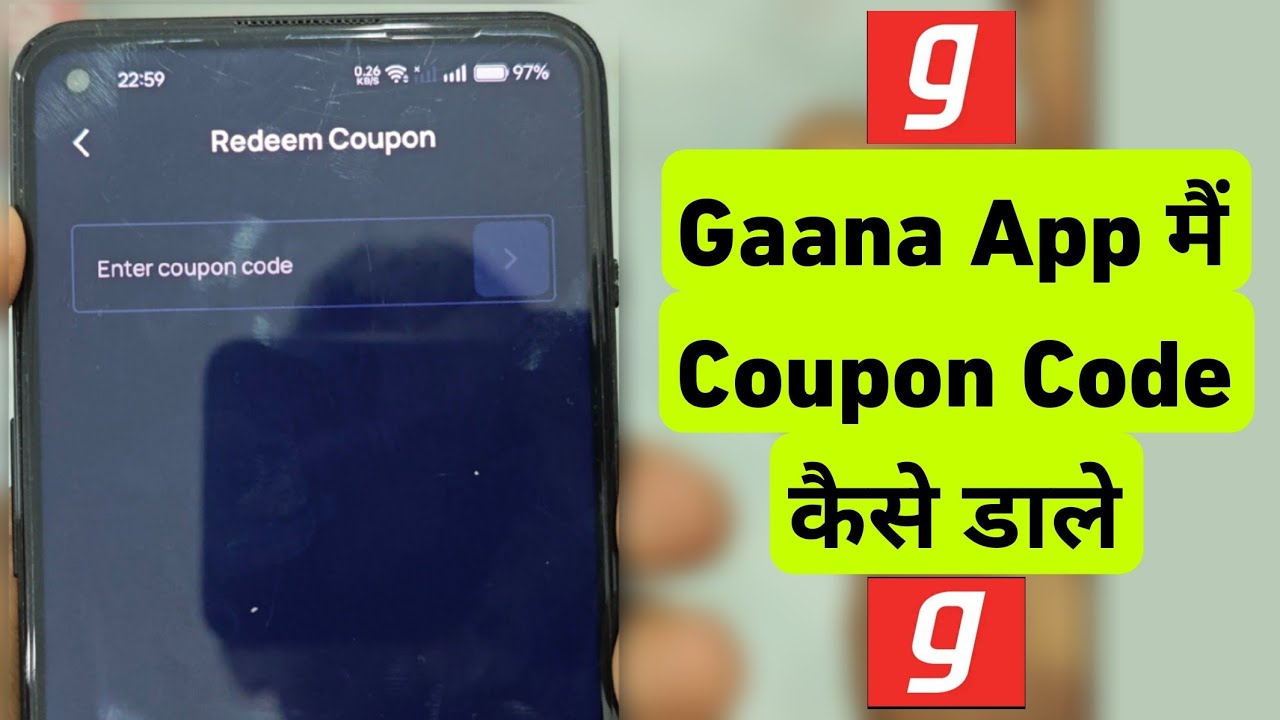 Gaana App Me Coupon Code Kaise Dale | How To Add Coupon Code In Gaana App