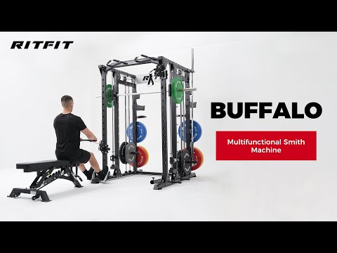 How to use | RitFit BUFFALO Multifunctional Smith Machine with Lat Pull Down and Cable Crossover