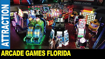 Arcade games at Celebration Station family fun indoor gaming site | Jarek in Clearwater Florida USA