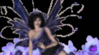 Baby blue with fairies....